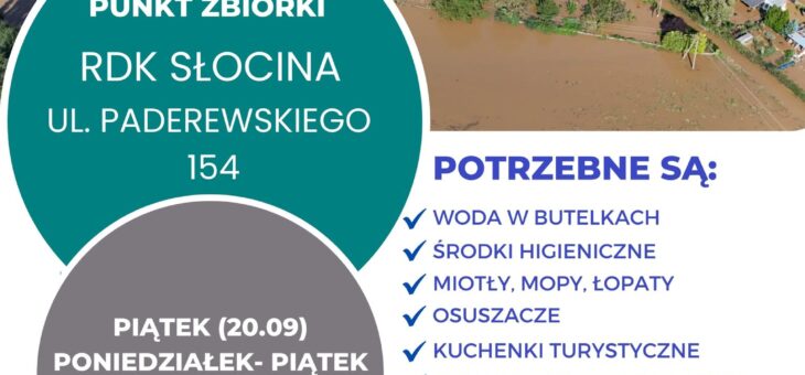 Zbiórka darów dla powodzian