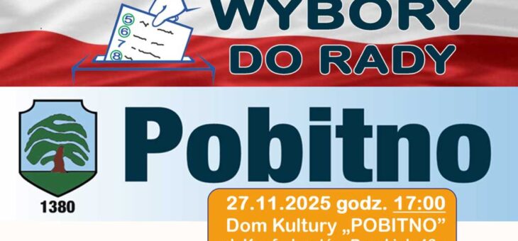 Wybory do Rady Osiedla Pobitno – przyjdź koniecznie i zagłosuj!